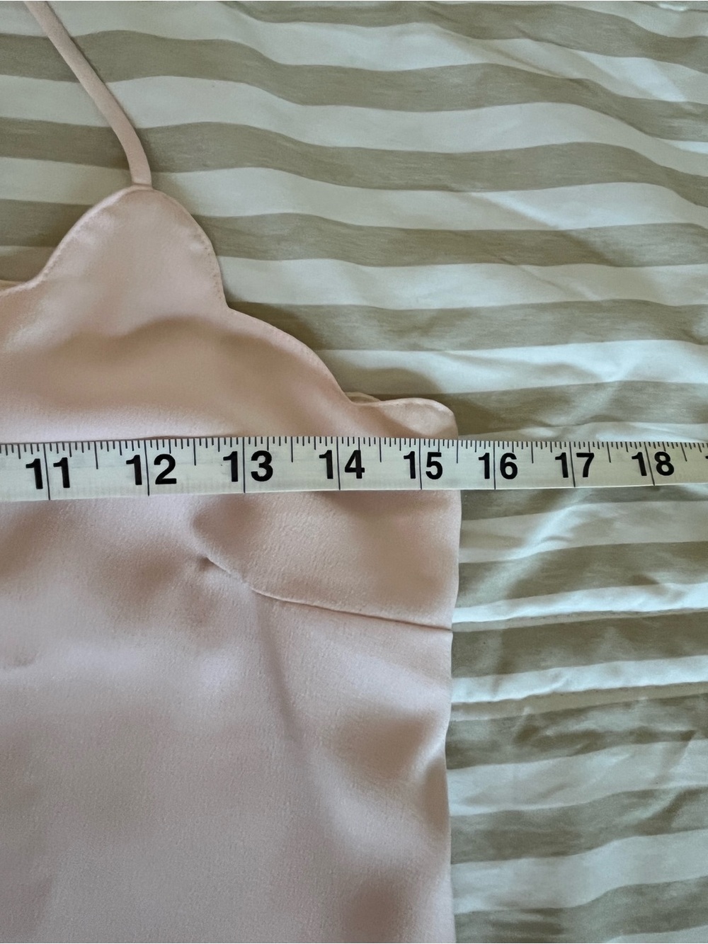 🌸 J.Crew Light Blush Scallop Neck Cami | Size 00 - Picture 6 of 9